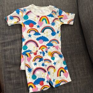 Hanna Andersson Short John Pajama set. Size 4T